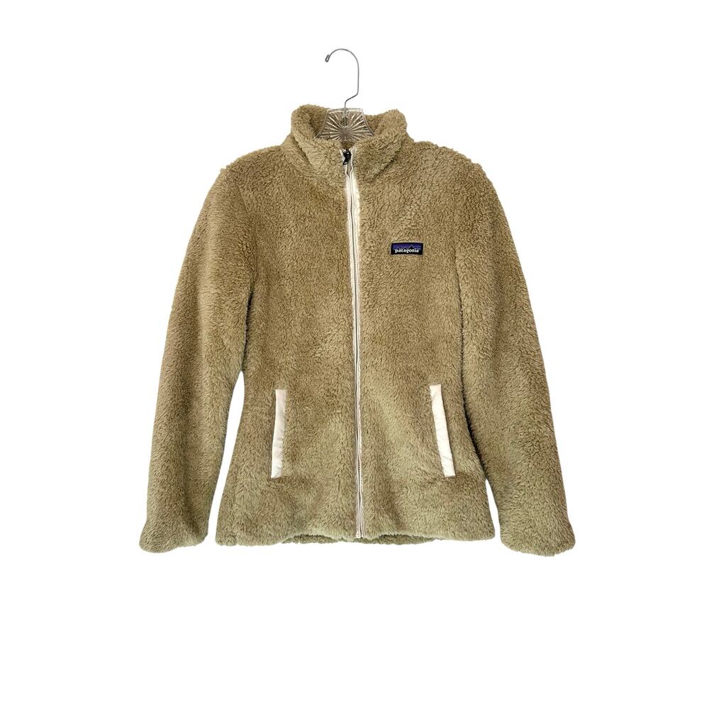Patagonia Tan Shroom Taupe Women's Soft Cozy‎ Los Gatos Fleece Jacket Size XS